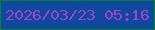 文字の大きさ：1、枠の色：0c812c、背景の色：0e489f、文字の色：a242ce 無料ブログパーツのブログ時計