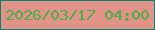 文字の大きさ：3、枠の色：0c816e、背景の色：e29387、文字の色：4aae4c 無料ブログパーツのブログ時計