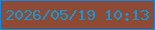 文字の大きさ：5、枠の色：0c88e8、背景の色：8f4a36、文字の色：1299d3 無料ブログパーツのブログ時計