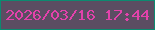 文字の大きさ：2、枠の色：0c8a70、背景の色：5b4d62、文字の色：e342ab 無料ブログパーツのブログ時計
