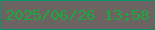 文字の大きさ：1、枠の色：0c926a、背景の色：6c6463、文字の色：1ba93b 無料ブログパーツのブログ時計