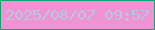 文字の大きさ：1、枠の色：0ca571、背景の色：f093d5、文字の色：b8c7e3 無料ブログパーツのブログ時計