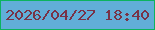 文字の大きさ：5、枠の色：0cb35f、背景の色：61aed8、文字の色：783347 無料ブログパーツのブログ時計