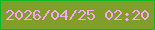 文字の大きさ：4、枠の色：0cb827、背景の色：819d2a、文字の色：f7a5f2 無料ブログパーツのブログ時計