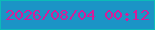 文字の大きさ：5、枠の色：0cbbb8、背景の色：1b94c6、文字の色：d41d9a 無料ブログパーツのブログ時計