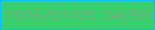 文字の大きさ：2、枠の色：0cbffa、背景の色：38cf6e、文字の色：6ab17b 無料ブログパーツのブログ時計