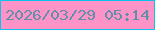 文字の大きさ：3、枠の色：0cc2ec、背景の色：fd93c7、文字の色：628ea9 無料ブログパーツのブログ時計