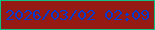 文字の大きさ：3、枠の色：0cc383、背景の色：951a14、文字の色：0239cf 無料ブログパーツのブログ時計