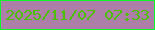 文字の大きさ：4、枠の色：0cf629、背景の色：ac7ea8、文字の色：4bbf08 無料ブログパーツのブログ時計