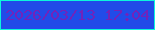 文字の大きさ：5、枠の色：0cf6dc、背景の色：214be8、文字の色：7123ba 無料ブログパーツのブログ時計