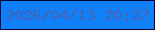 文字の大きさ：1、枠の色：0d0332、背景の色：1080f9、文字の色：4861b4 無料ブログパーツのブログ時計