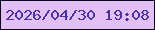 文字の大きさ：1、枠の色：0d0421、背景の色：e2c0f3、文字の色：4b32a3 無料ブログパーツのブログ時計