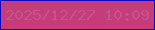 文字の大きさ：4、枠の色：0d08bd、背景の色：c53c79、文字の色：c6548c 無料ブログパーツのブログ時計