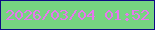 文字の大きさ：5、枠の色：0d0b84、背景の色：76d481、文字の色：e677ee 無料ブログパーツのブログ時計