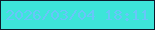 文字の大きさ：2、枠の色：0d1929、背景の色：3de5d9、文字の色：68c6f9 無料ブログパーツのブログ時計