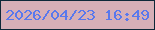 文字の大きさ：4、枠の色：0d2838、背景の色：d6afb7、文字の色：5978ed 無料ブログパーツのブログ時計