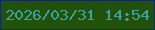 文字の大きさ：5、枠の色：0d2c61、背景の色：22510a、文字の色：38a39f 無料ブログパーツのブログ時計