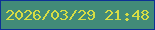 文字の大きさ：3、枠の色：0d3195、背景の色：428b78、文字の色：d7dd44 無料ブログパーツのブログ時計