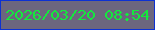文字の大きさ：2、枠の色：0d31d2、背景の色：6c667e、文字の色：13ea3c 無料ブログパーツのブログ時計