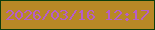 文字の大きさ：1、枠の色：0d3d0b、背景の色：b88826、文字の色：b65dc8 無料ブログパーツのブログ時計