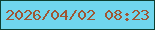 文字の大きさ：3、枠の色：0d3f30、背景の色：70d6ed、文字の色：9e5634 無料ブログパーツのブログ時計