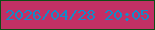 文字の大きさ：1、枠の色：0d4d15、背景の色：c23065、文字の色：138bc8 無料ブログパーツのブログ時計