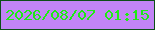 文字の大きさ：5、枠の色：0d4e18、背景の色：c284f6、文字の色：1eeb14 無料ブログパーツのブログ時計