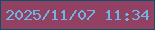 文字の大きさ：5、枠の色：0d506a、背景の色：924163、文字の色：6fb5e4 無料ブログパーツのブログ時計