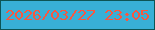 文字の大きさ：2、枠の色：0d5555、背景の色：38b0d6、文字の色：f8573f 無料ブログパーツのブログ時計