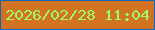 文字の大きさ：5、枠の色：0d67b7、背景の色：d17322、文字の色：9cfb5e 無料ブログパーツのブログ時計