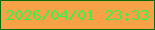 文字の大きさ：5、枠の色：0d6906、背景の色：f8a248、文字の色：39f14a 無料ブログパーツのブログ時計