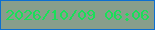 文字の大きさ：5、枠の色：0d6fd0、背景の色：889e8b、文字の色：19e058 無料ブログパーツのブログ時計