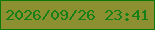 文字の大きさ：5、枠の色：0d790a、背景の色：8d9030、文字の色：148017 無料ブログパーツのブログ時計