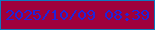 文字の大きさ：1、枠の色：0d79bf、背景の色：a0003c、文字の色：1f23dc 無料ブログパーツのブログ時計