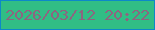 文字の大きさ：5、枠の色：0d88c9、背景の色：31bd85、文字の色：8d6580 無料ブログパーツのブログ時計