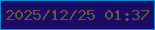 文字の大きさ：4、枠の色：0d8bd5、背景の色：180c67、文字の色：67583a 無料ブログパーツのブログ時計
