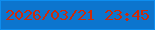 文字の大きさ：4、枠の色：0d8eef、背景の色：0c75ce、文字の色：cd2b09 無料ブログパーツのブログ時計