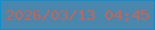 文字の大きさ：4、枠の色：0d8fce、背景の色：4b86ac、文字の色：c66353 無料ブログパーツのブログ時計