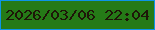 文字の大きさ：1、枠の色：0d94e7、背景の色：257a17、文字の色：1e1608 無料ブログパーツのブログ時計