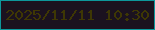 文字の大きさ：5、枠の色：0d979b、背景の色：1b121f、文字の色：3e3704 無料ブログパーツのブログ時計