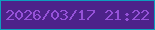文字の大きさ：4、枠の色：0d9ebd、背景の色：4d228a、文字の色：9552d8 無料ブログパーツのブログ時計