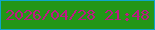 文字の大きさ：3、枠の色：0da6c9、背景の色：239617、文字の色：bd1984 無料ブログパーツのブログ時計