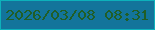 文字の大きさ：3、枠の色：0db1bb、背景の色：13749b、文字の色：205e27 無料ブログパーツのブログ時計