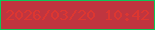 文字の大きさ：1、枠の色：0dc758、背景の色：c0353f、文字の色：dd3631 無料ブログパーツのブログ時計