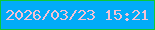 文字の大きさ：1、枠の色：0dc937、背景の色：01acf8、文字の色：f4c1d3 無料ブログパーツのブログ時計