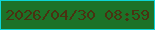 文字の大きさ：3、枠の色：0dd5d6、背景の色：1c7228、文字の色：4a3111 無料ブログパーツのブログ時計