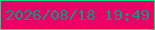文字の大きさ：1、枠の色：0de176、背景の色：eb0067、文字の色：0b9981 無料ブログパーツのブログ時計
