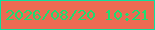 文字の大きさ：4、枠の色：0de19e、背景の色：ec6b53、文字の色：1edd6f 無料ブログパーツのブログ時計