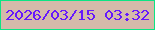 文字の大きさ：3、枠の色：0de484、背景の色：d5baaa、文字の色：6618fc 無料ブログパーツのブログ時計
