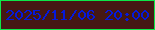 文字の大きさ：1、枠の色：0de748、背景の色：451814、文字の色：0519dc 無料ブログパーツのブログ時計